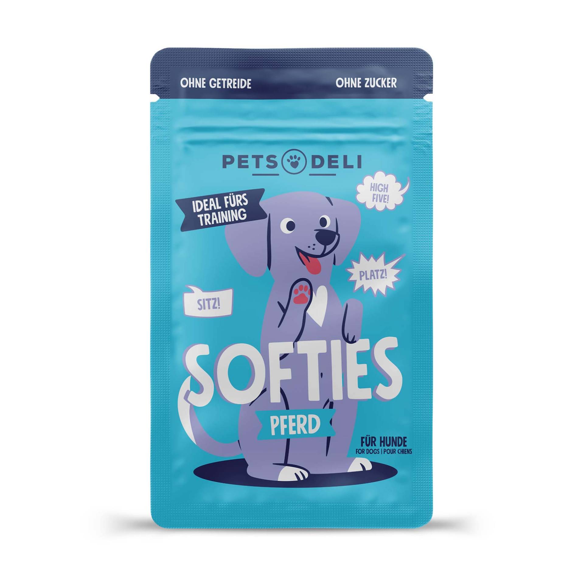 Snack Sensitiv Pferde Softies für Hunde - 90g von Pets Deli