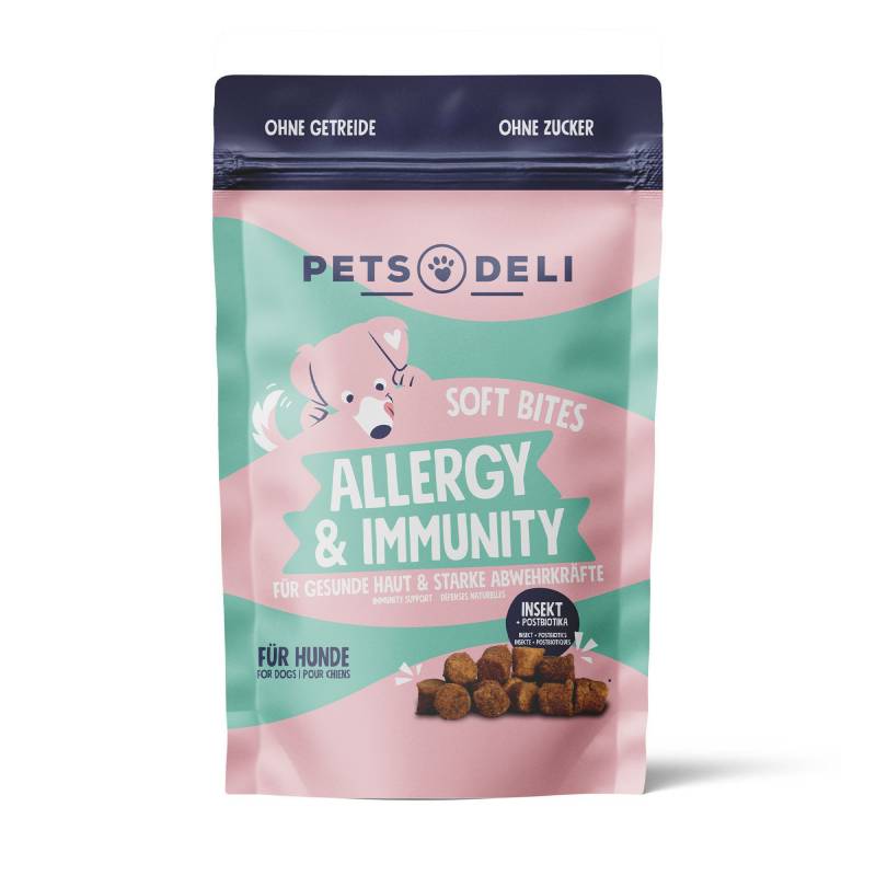 Snack Soft Bites Allergy & Immunity für Hunde - 300g Snack Soft Bites Allergy & Immunity für Hunde - 300g von Pets Deli