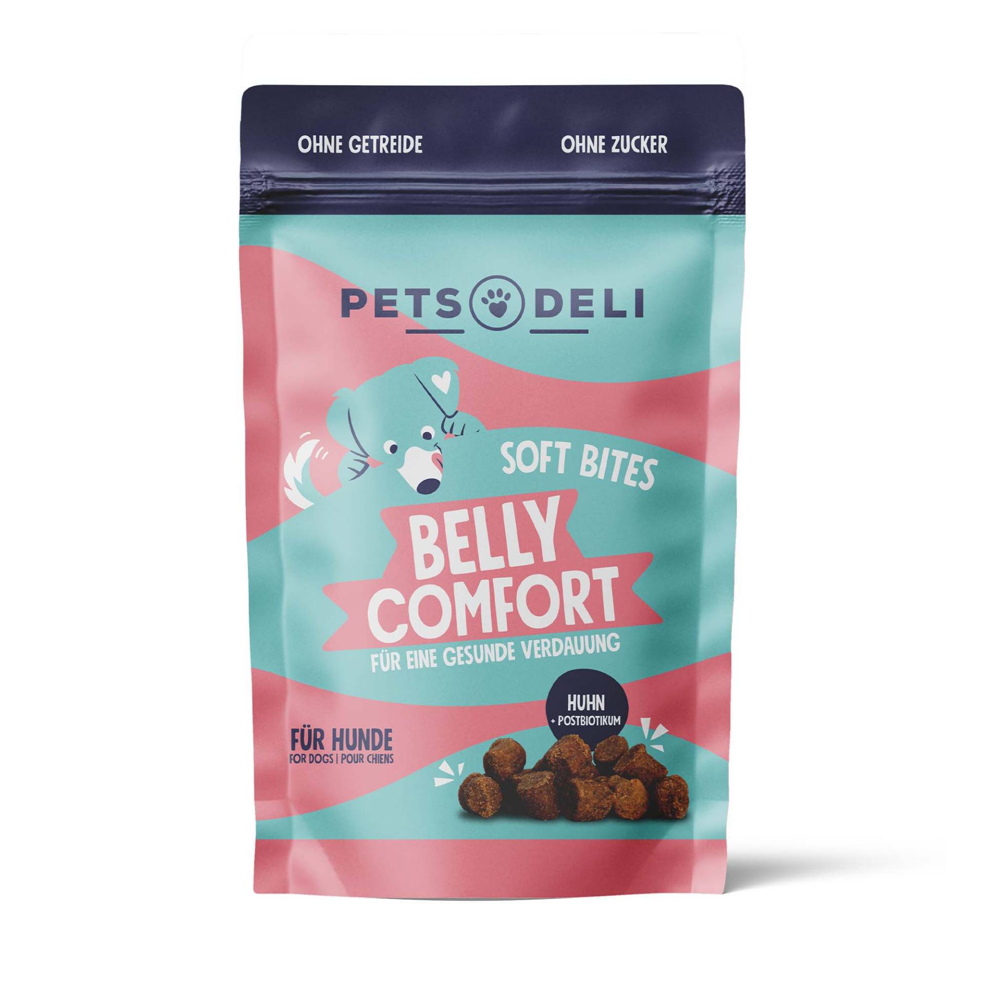 Snack Soft Bites Belly Comfort für Hunde - 3x300g von Pets Deli