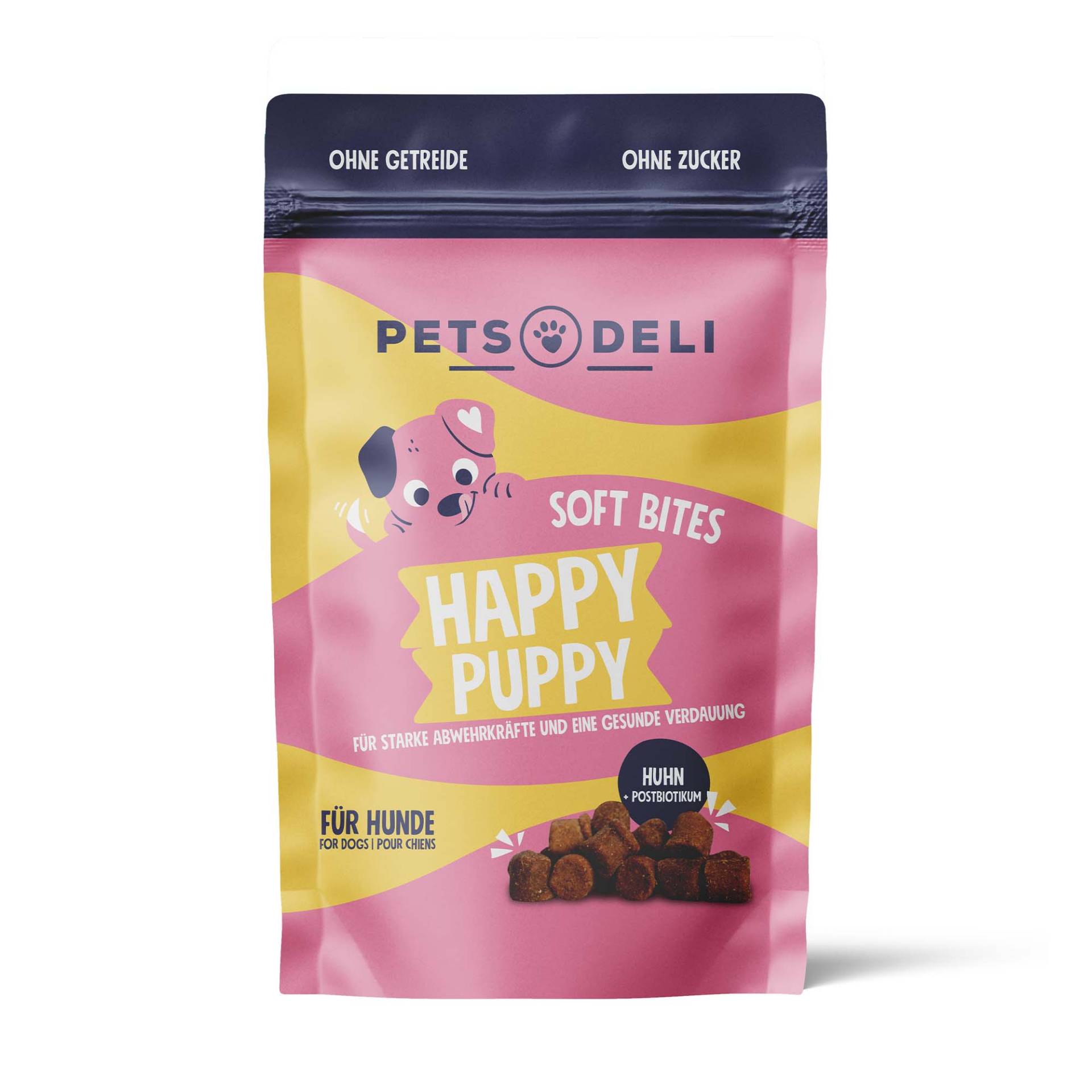 Snack Soft Bites Happy Puppy für Hunde - 300g von Pets Deli