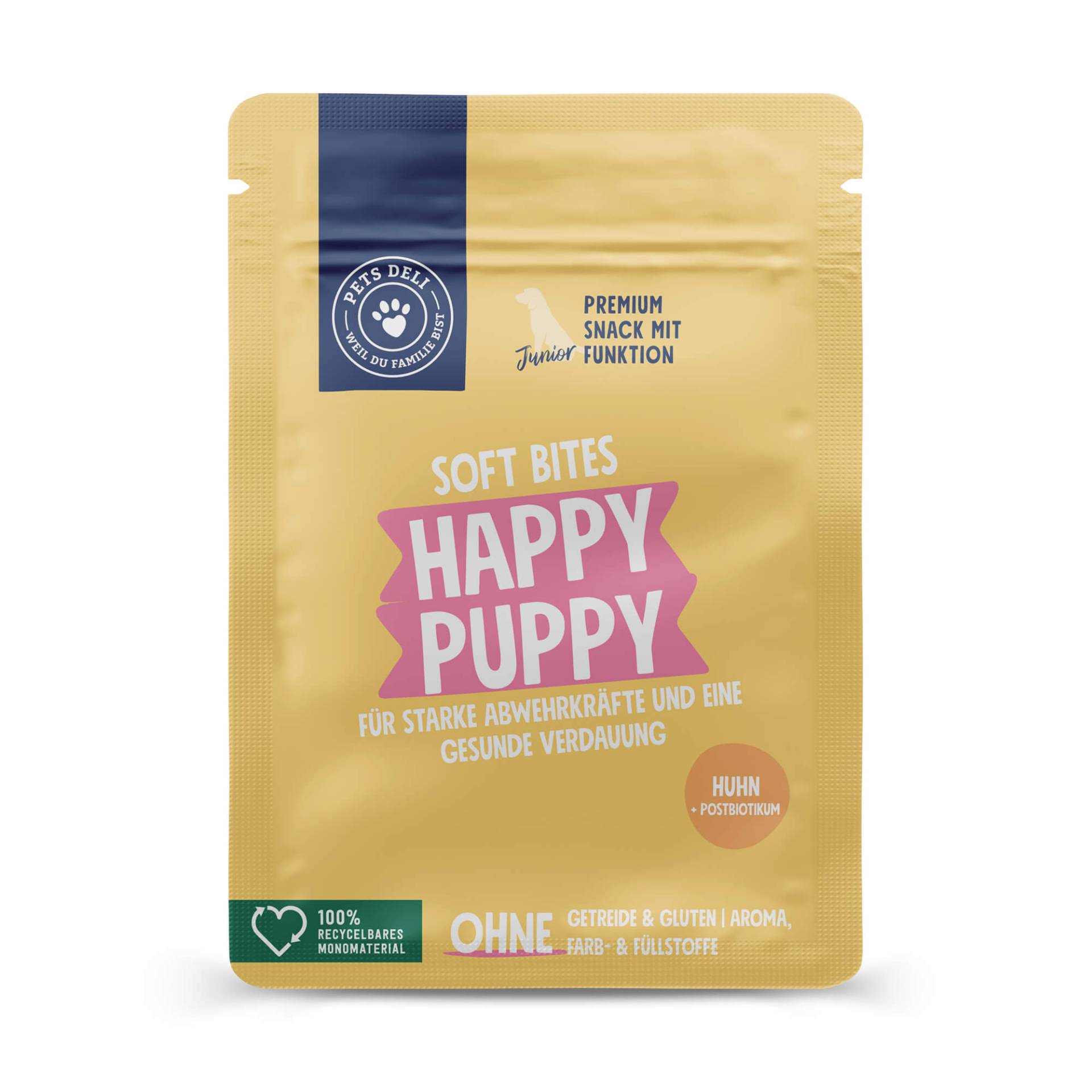 Snack Soft Bites Happy Puppy für Hunde - 3x300g von Pets Deli