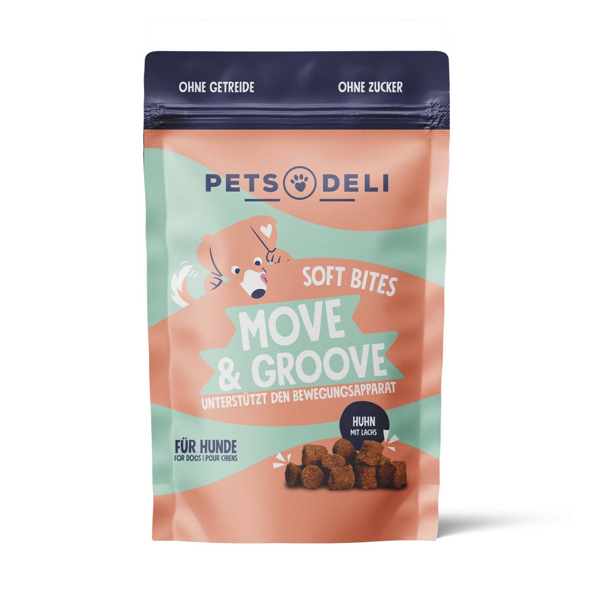 Snack Soft Bites Move & Groove für Hunde - 300g von Pets Deli