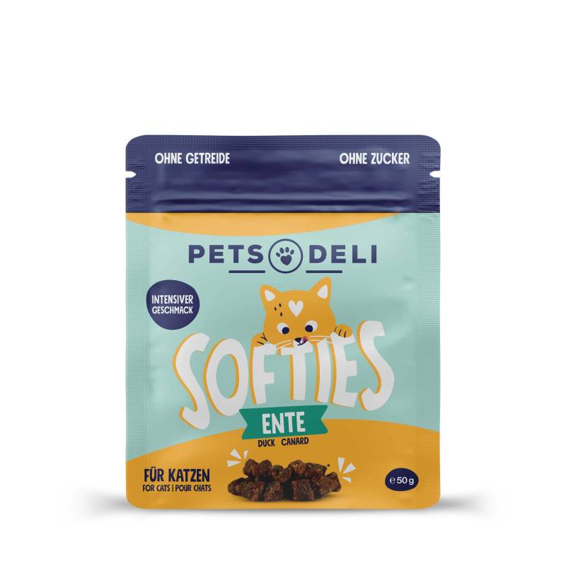 Snack Softies Ente für Katzen - 50g von Pets Deli