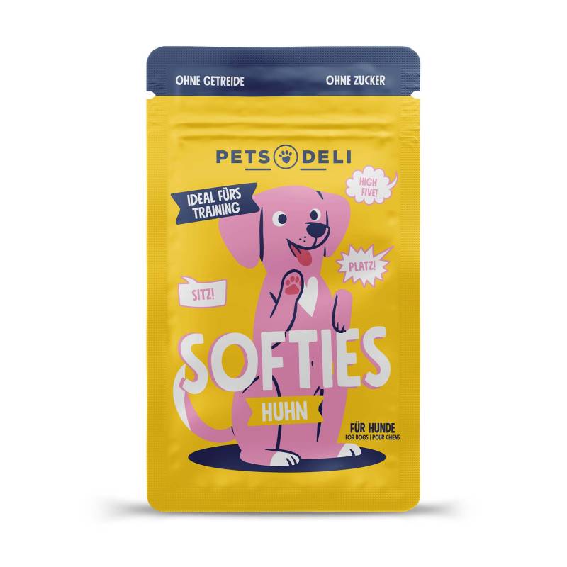 Snack "Softies" Huhn für Hunde - 450g / Nachfüllpack von Pets Deli