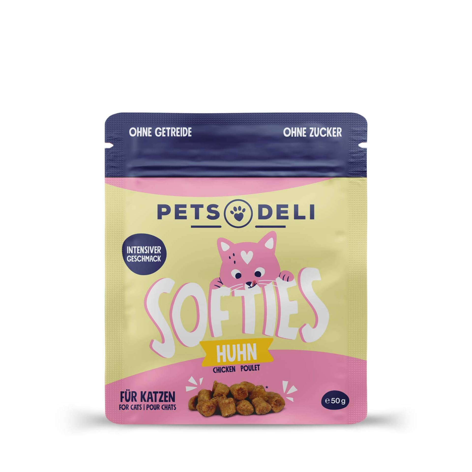 Snack Softies Huhn für Katzen - 50g von Pets Deli