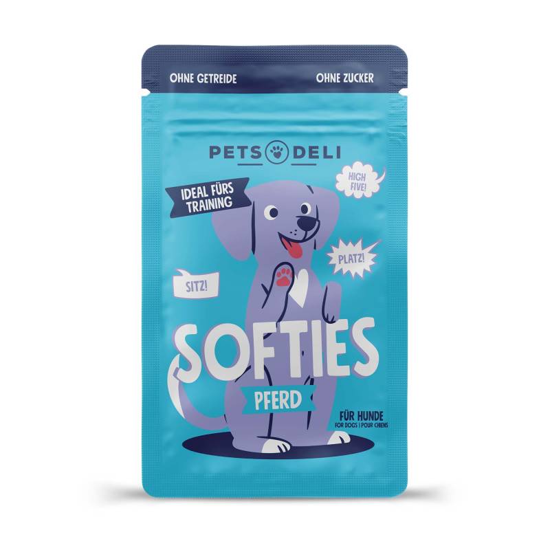 Snack "Softies" Pferd für Hunde - 450g / Nachfüllpack von Pets Deli