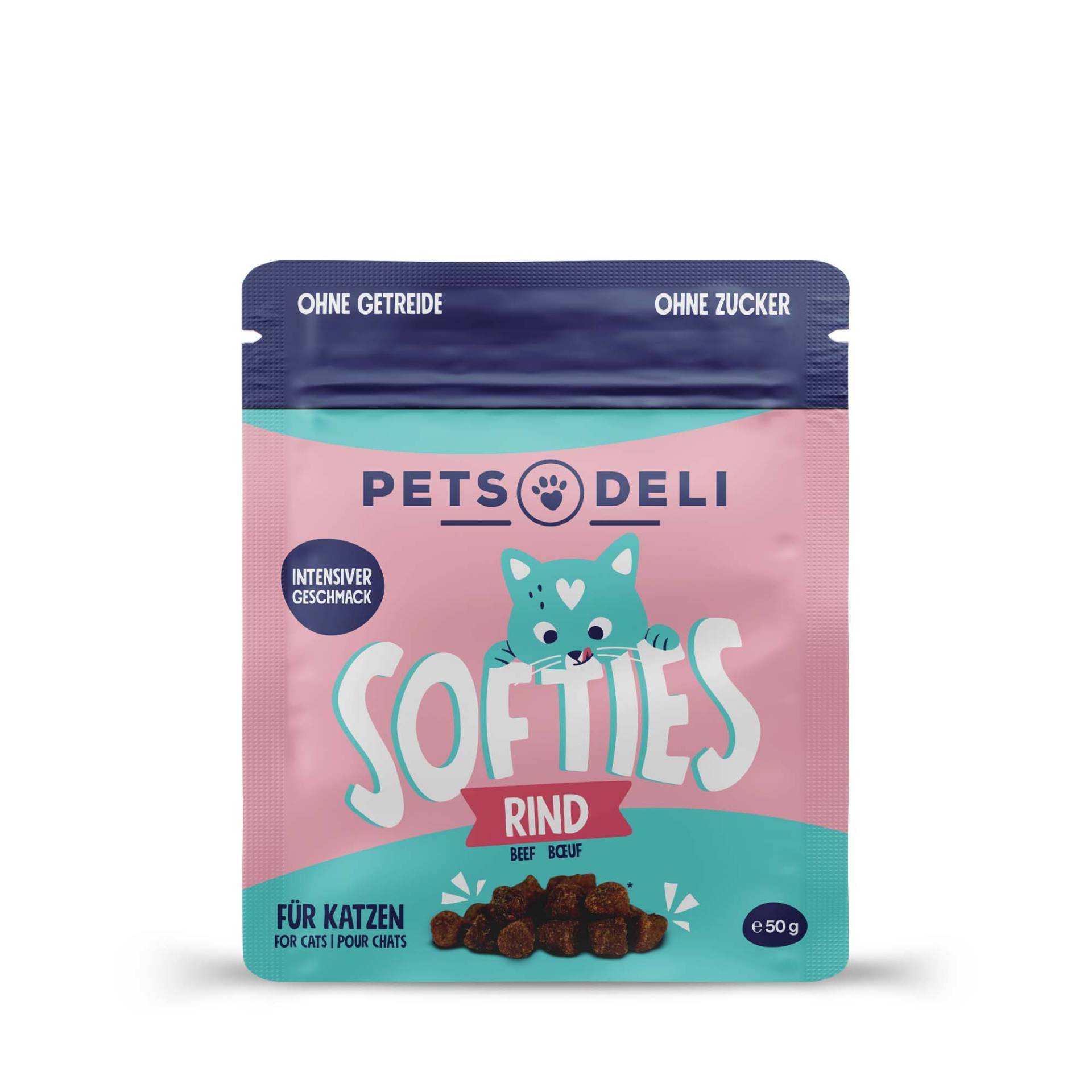 Snack Softies Rind für Katzen - 50g von Pets Deli