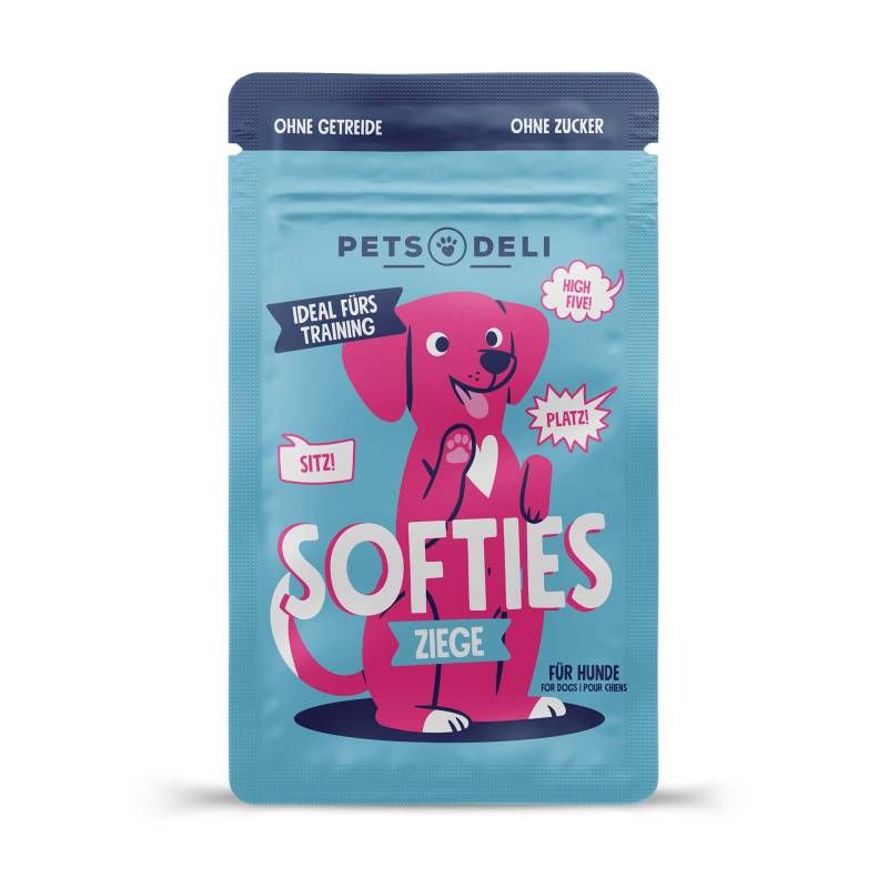 Snack "Softies" Ziege für Hunde - 450g / Nachfüllpack von Pets Deli