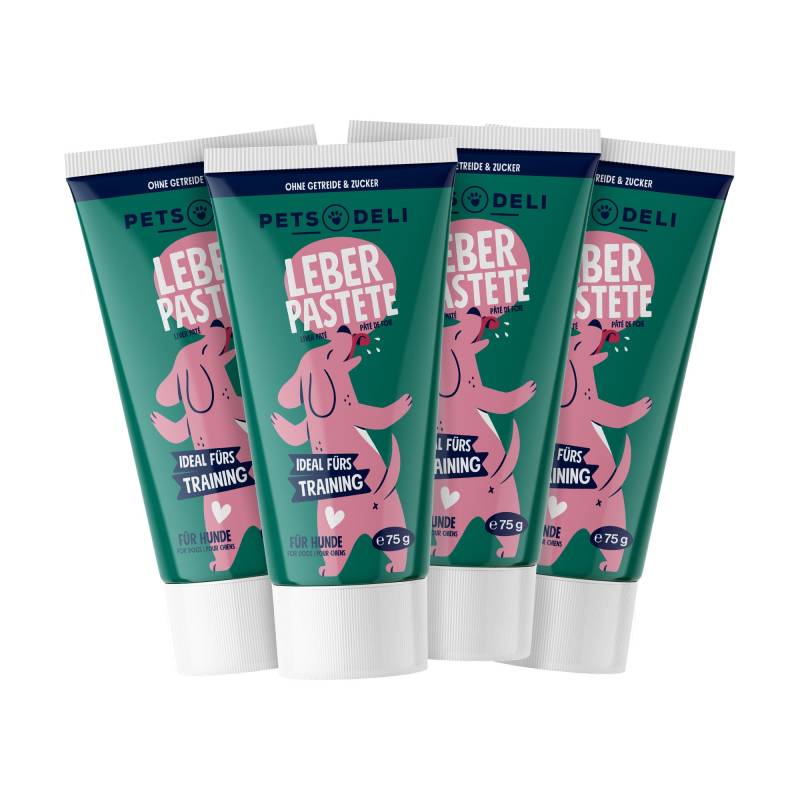 Snack Training Leberpastete für Hunde - 4x75g von Pets Deli