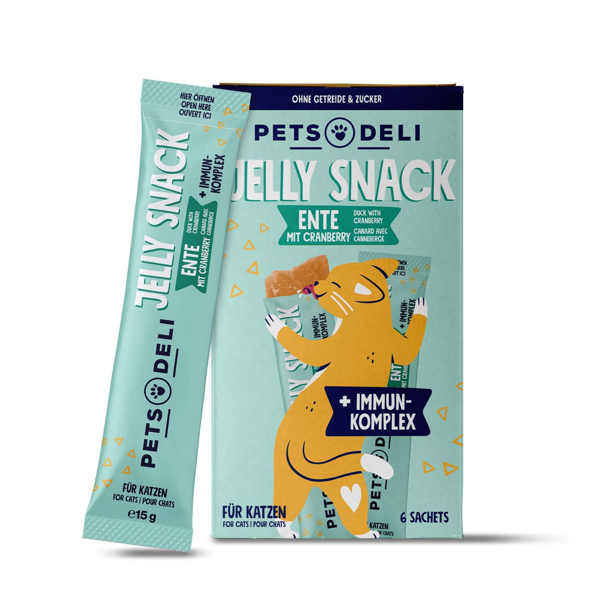 Snacks für Katzen - Cremesnack - Huhn - Jakobsmuschel - getreidefrei, zuckerfrei - 6x15g von Pets Deli von Pets Deli