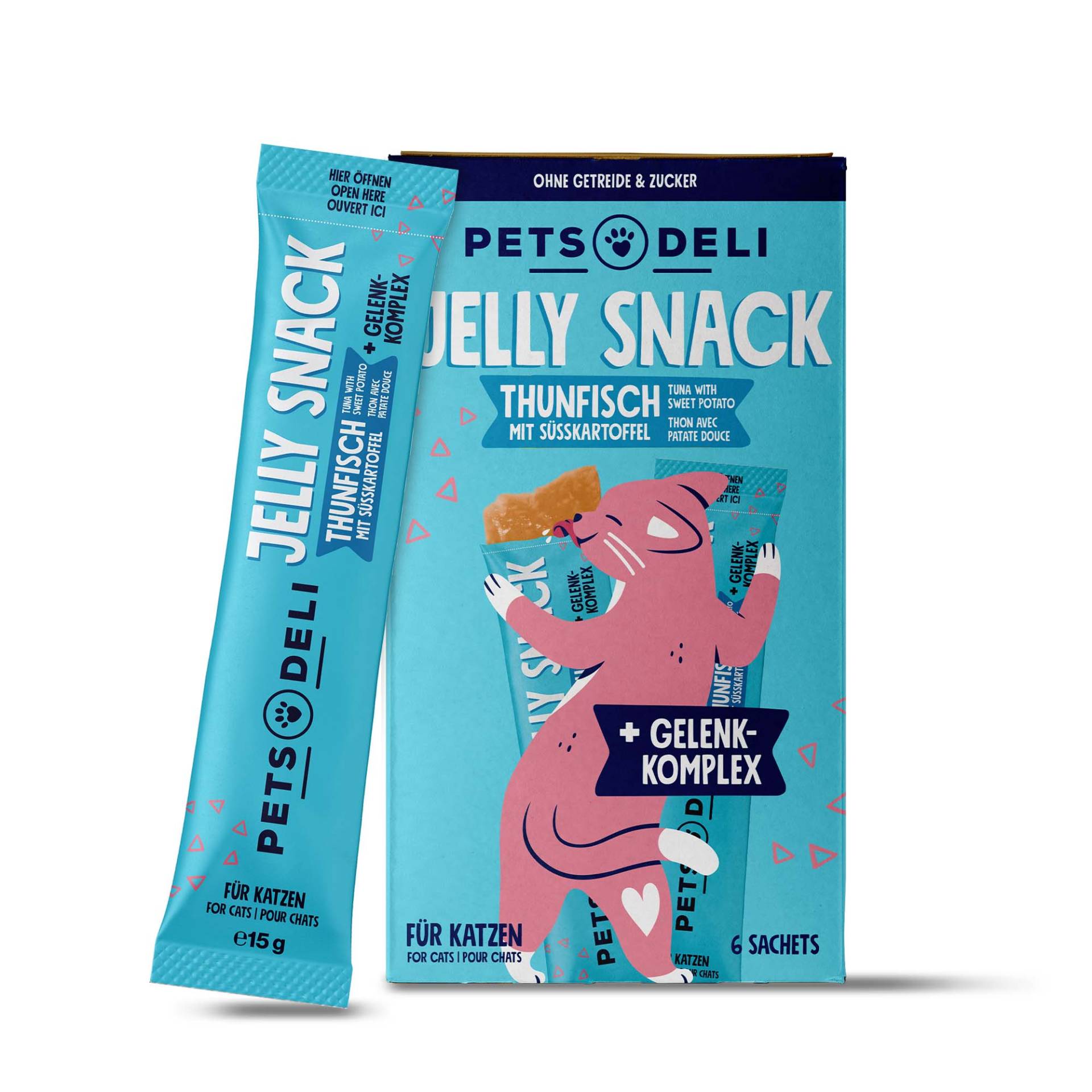 Snacks für Katzen - Cremesnack - Huhn - Jakobsmuschel - getreidefrei, zuckerfrei - 6x15g von Pets Deli von Pets Deli