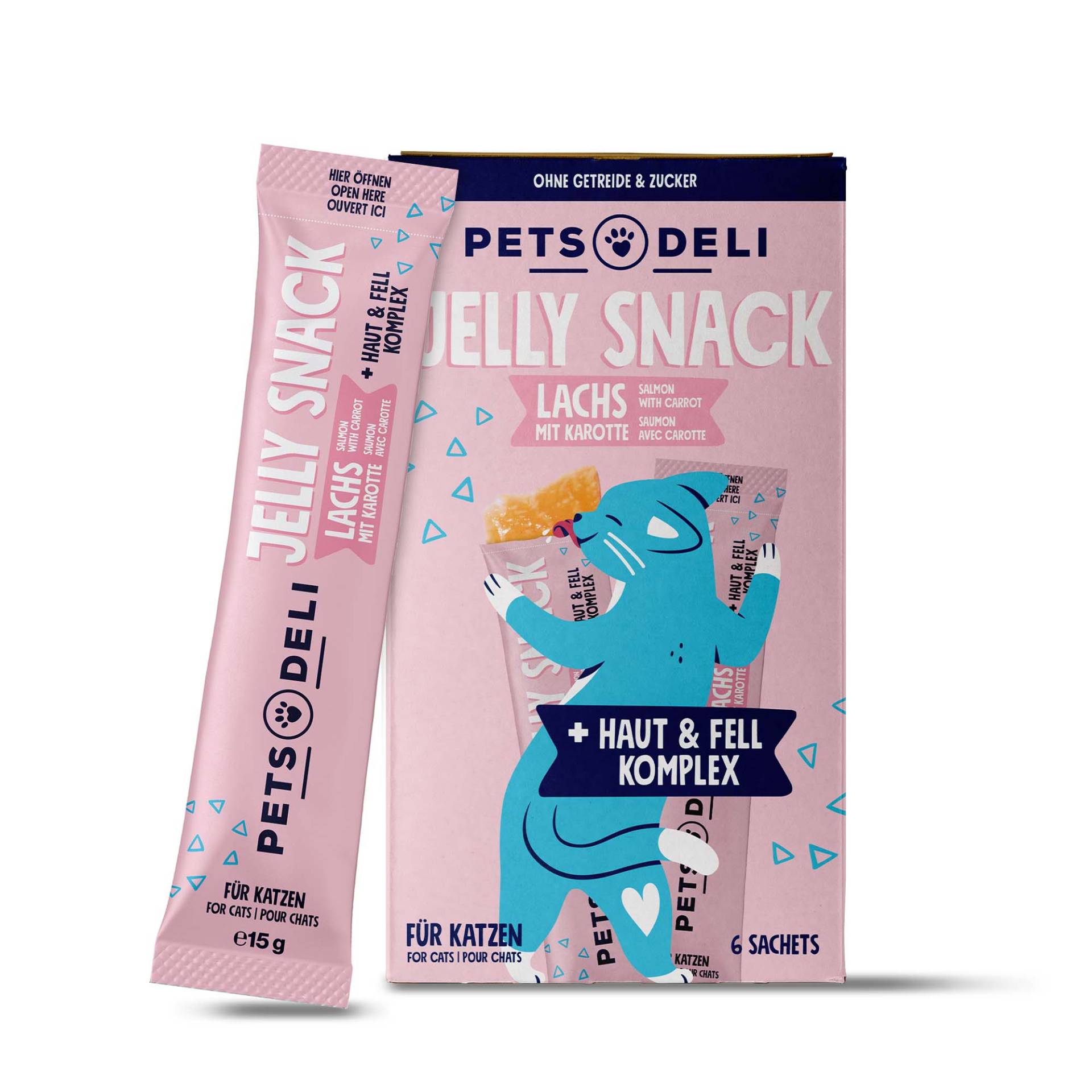 Snacks für Katzen - Cremesnack - Huhn - Jakobsmuschel - getreidefrei, zuckerfrei - 6x15g von Pets Deli von Pets Deli