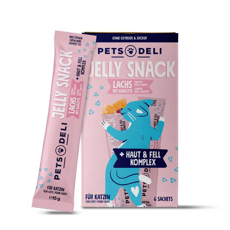 Snacks für Katzen - Cremesnack - Huhn - Jakobsmuschel - getreidefrei, zuckerfrei - 6x15g von Pets Deli von Pets Deli