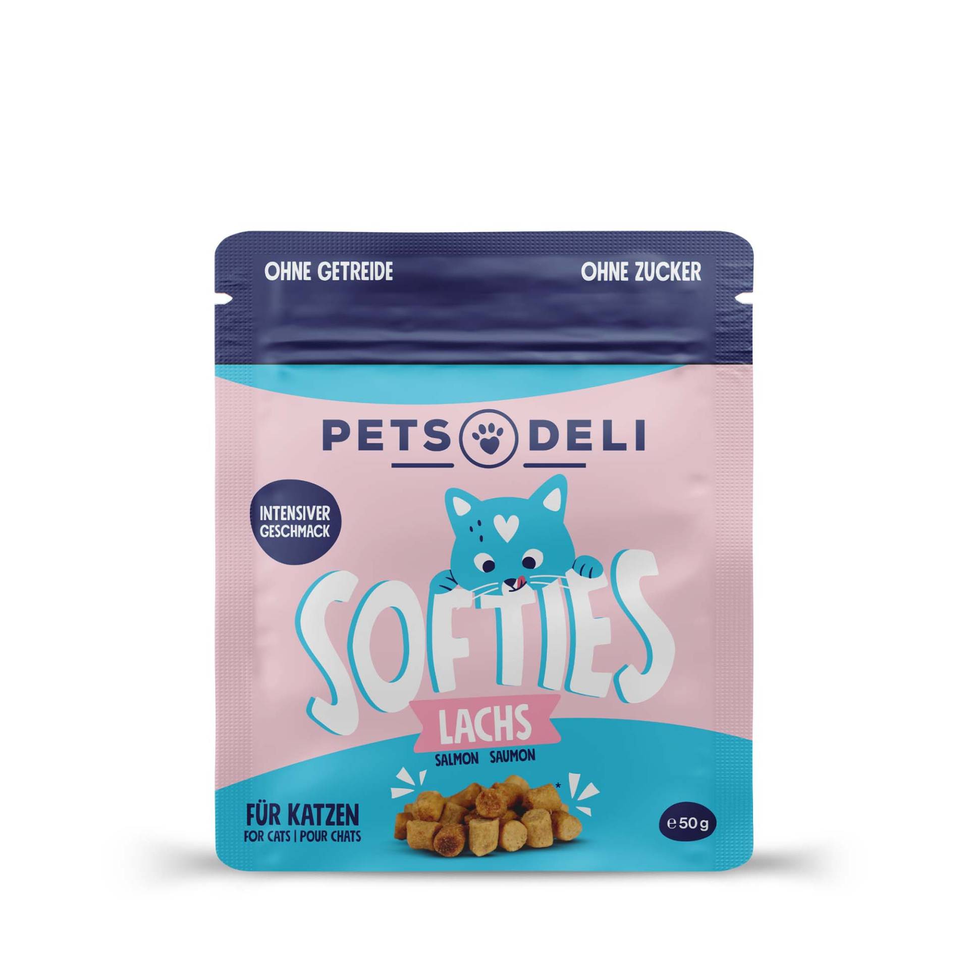 Snacks für Katzen - Lachs - Minis - Kartoffel - getreidefrei, zuckerfrei - 50g von Pets Deli Snacks für Katzen - Lachs - Minis - Kartoffel - getreidefrei, zuckerfrei - 50g von Pets Deli von Pets Deli