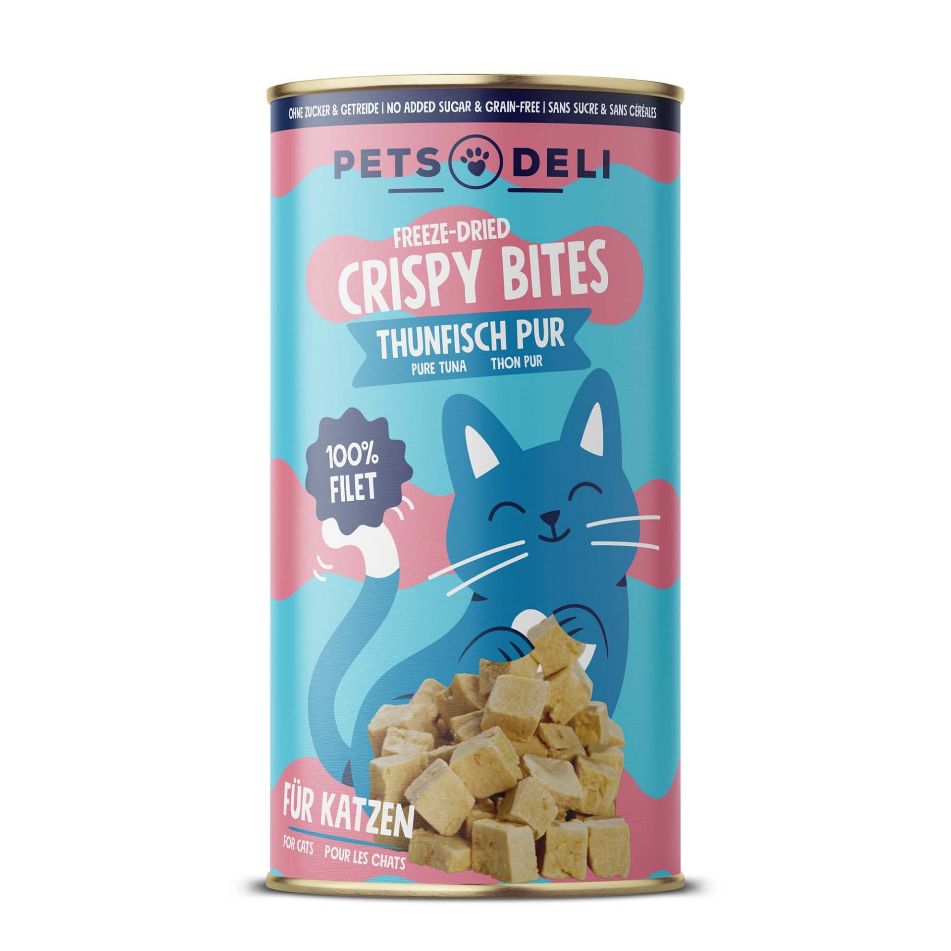 Snacks für Katzen - Thunfischfilet - gefriergetrocknet - getreidefrei, zuckerfrei - 25g von Pets Deli Snacks für Katzen - Thunfischfilet - gefriergetrocknet - getreidefrei, zuckerfrei - 25g von Pets Deli von Pets Deli