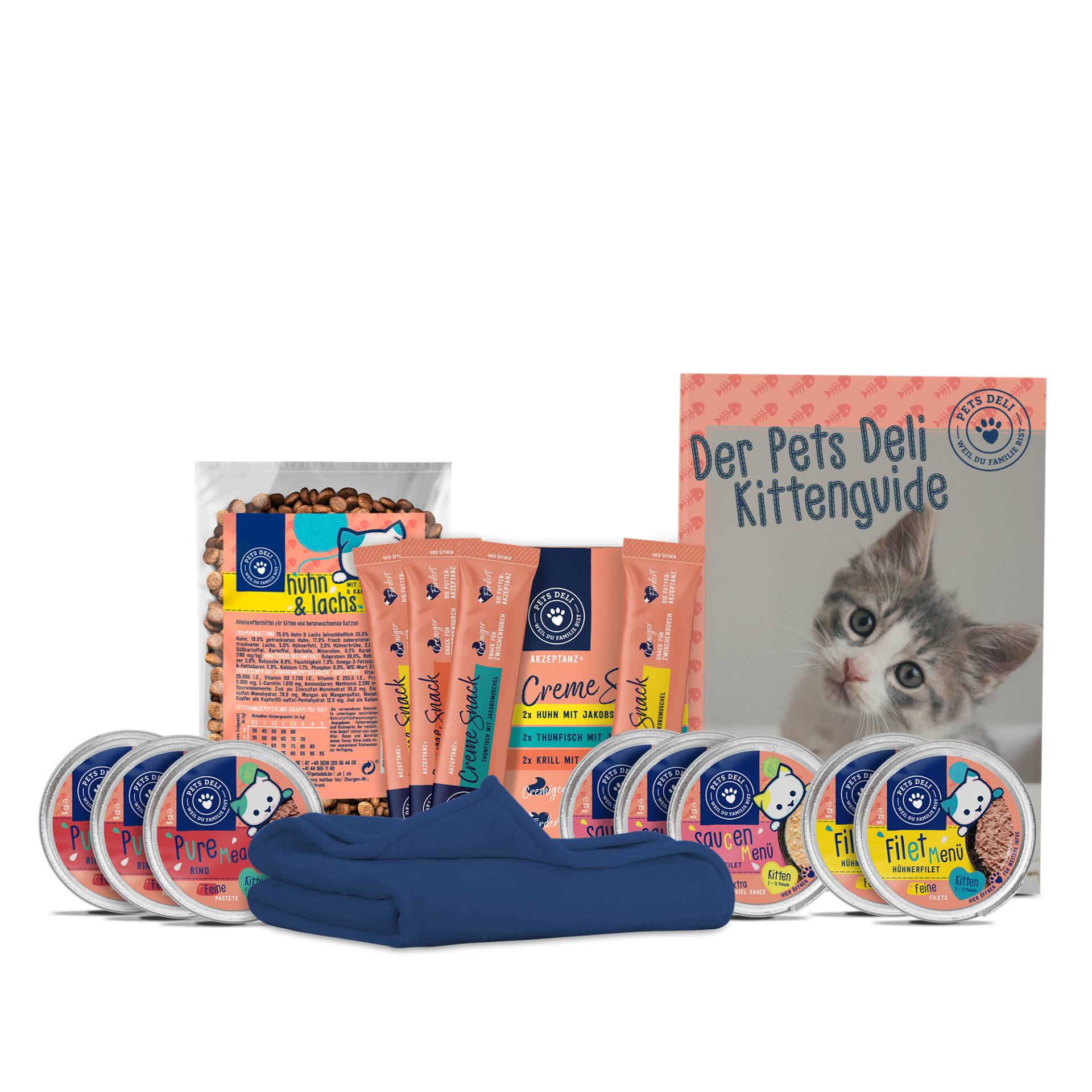 Katzenfutter Kennenlernbox Kittenzuwachs - 890g ✓ getreidefrei & zuckerfrei ✓ Kitten von Pets Deli von Pets Deli