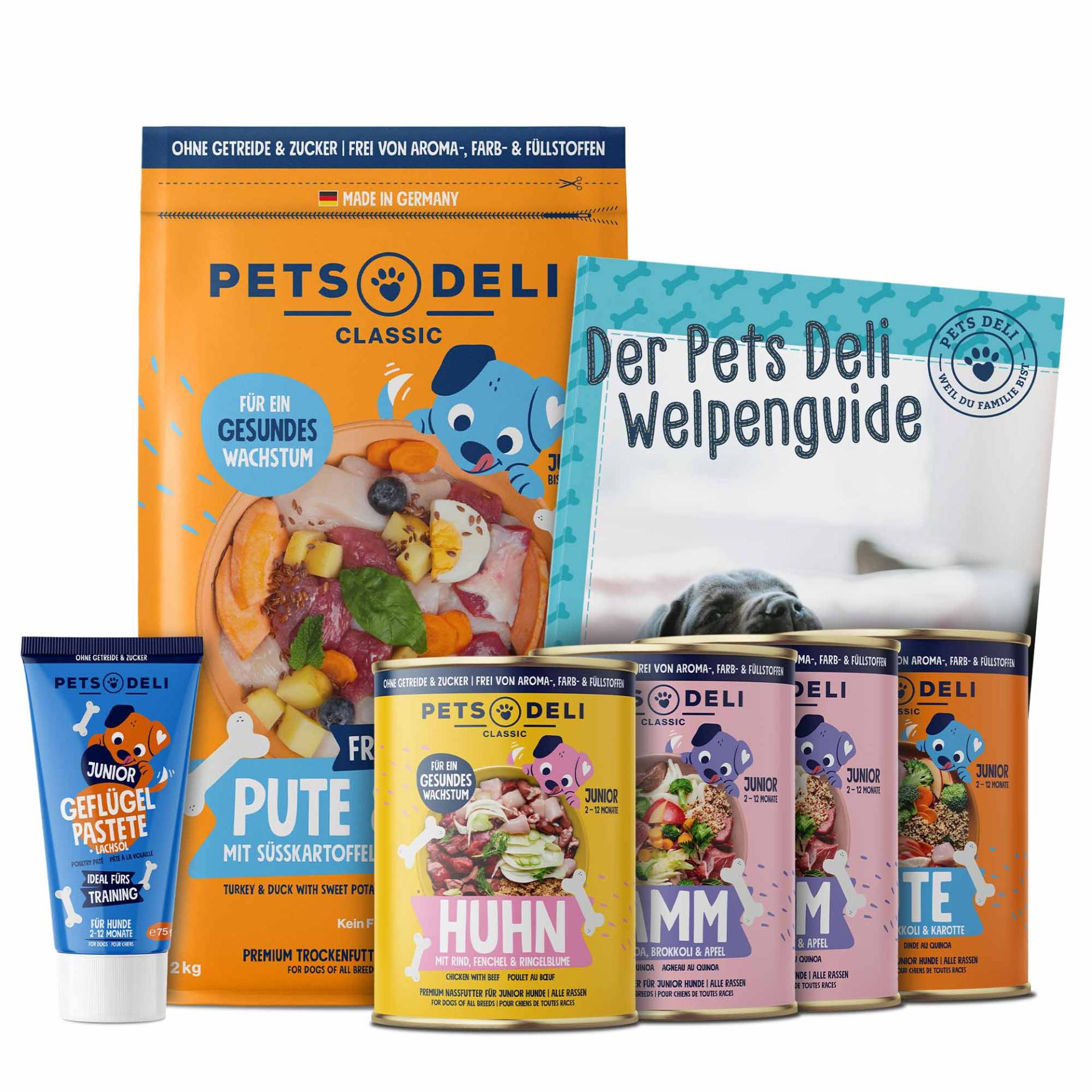 Starterbox Welpenzuwachs für Hunde - 2675g von Pets Deli