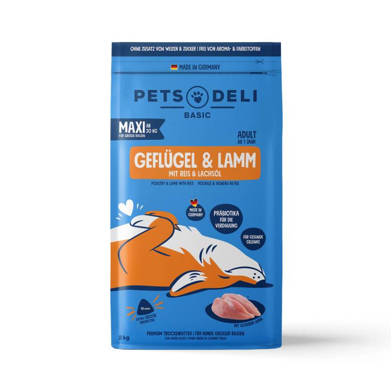 Trockenfutter Pute für Hunde - 2kg ✓ getreidefrei & zuckerfrei ✓ Welpen von Pets Deli von Pets Deli