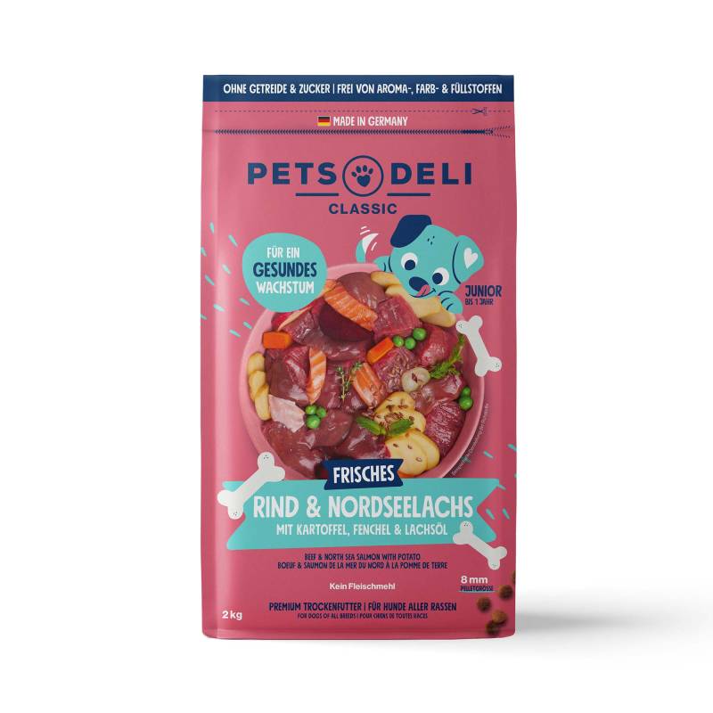 Trockenfutter Pute für Hunde - 2kg ✓ getreidefrei & zuckerfrei ✓ Welpen von Pets Deli von Pets Deli