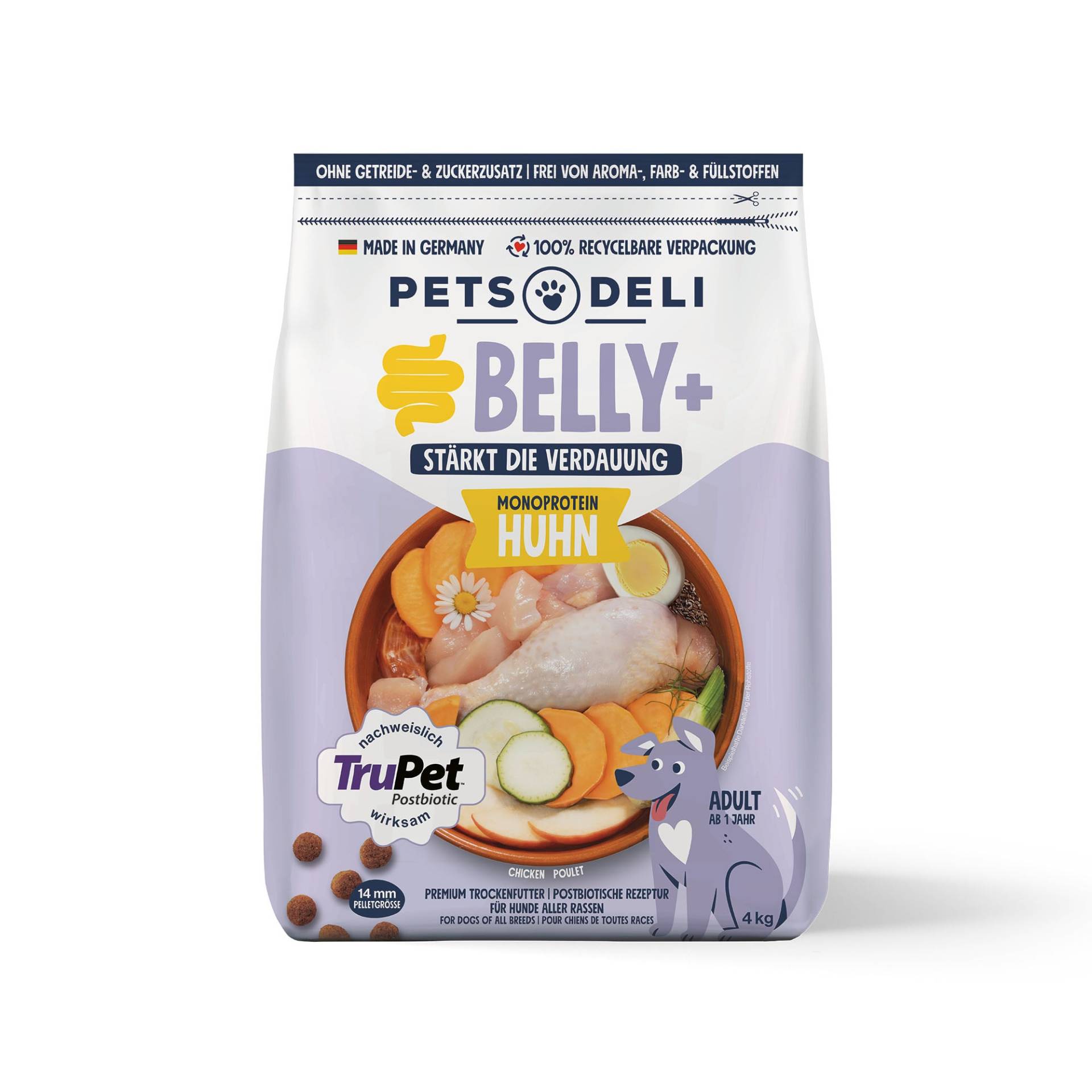 Trockenfutter Rind für Hunde - 2x2kg ✓ getreidefrei & zuckerfrei ✓ Adult von Pets Deli von Pets Deli