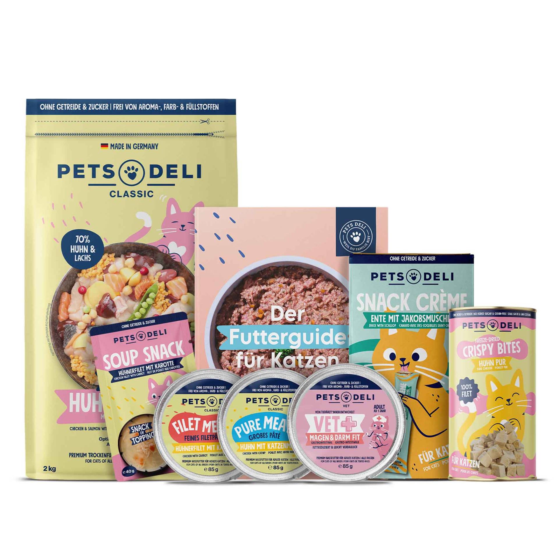 Probierpaket "Verdauung Plus" für Katzen - 1145g von Pets Deli