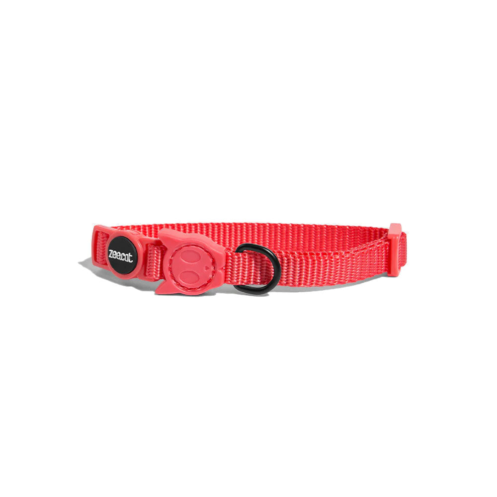 Zee.Cat Katzenhalsband - Neon Coral / Standard von Pets Deli