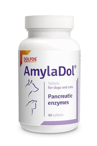 Pets Dolfos AmylaDol 90 Tabletten Verdauungsenzyme Amylase, Lipase und Proteasen für Katzen & Hunde Pets Dolfos AmylaDol 90 Tabletten Verdauungsenzyme Amylase, Lipase und Proteasen für Katzen & Hunde von DOLFOS PETS