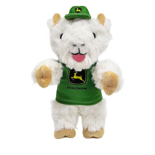 JohnDeere Ziegen-Plüschtier für Hunde und Katzen, mit Quietscher, John Deere Jersey, sicheres und sportliches Kauspielzeug in Ziegenform, interaktives Haustierspielzeug, Plüsch-Teddybär für Haustiere JohnDeere Ziegen-Plüschtier für Hunde und Katzen, mit Quietscher, John Deere Jersey, sicheres und sportliches Kauspielzeug in Ziegenform, interaktives Haustierspielzeug, Plüsch-Teddybär für Haustiere von Pets First