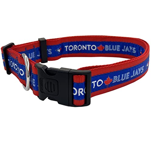MLB PET Halsband Toronto Blue Jays Hundehalsband, großes Baseball Team Halsband für Hunde & Katzen EIN glänzendes & farbenfrohes Katzenhalsband & Hundehalsband lizenziert von der MLB von Pets First