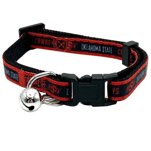 NCAA CAT Halsband Oklahoma State Cowboys Satin Katzenhalsband College Sport Team Halsband für Hunde & Katzen Ein glänzendes und farbenfrohes Katzenhalsband mit Klingelglocken-Anhänger NCAA CAT Halsband Oklahoma State Cowboys Satin Katzenhalsband College Sport Team Halsband für Hunde & Katzen Ein glänzendes und farbenfrohes Katzenhalsband mit Klingelglocken-Anhänger von Pets First
