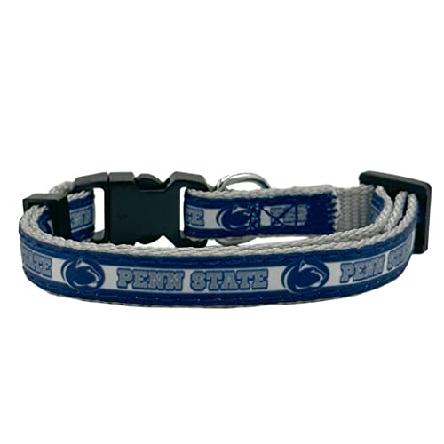NCAA CAT Halsband Penn State Nittany Lions Satin Katzenhalsband College Sport Team Halsband für Hunde & Katzen Ein glänzendes und farbenfrohes Katzenhalsband mit Klingelglocken-Anhänger NCAA CAT Halsband Penn State Nittany Lions Satin Katzenhalsband College Sport Team Halsband für Hunde & Katzen Ein glänzendes und farbenfrohes Katzenhalsband mit Klingelglocken-Anhänger von Pets First