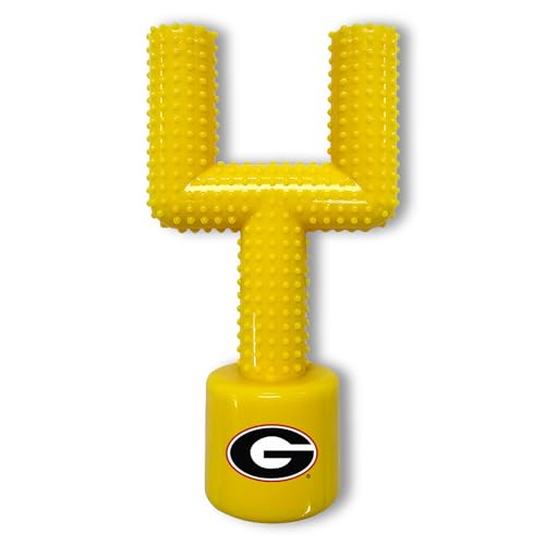 NCAA Georgia Bulldogs Mega-Chew Hartes Nylon Speckgeschmack Hundeknochen Fußball Torpfosten Kauspielzeug Interaktives, leckeres und lustiges Kauspielzeug für Hunde Unzerstörbar, stark, robust und NCAA Georgia Bulldogs Mega-Chew Hartes Nylon Speckgeschmack Hundeknochen Fußball Torpfosten Kauspielzeug Interaktives, leckeres und lustiges Kauspielzeug für Hunde Unzerstörbar, stark, robust und von Pets First