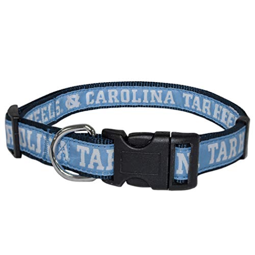 NCAA Hundehalsband North Carolina Tar Heels stark und verstellbar, Größe L von Pets First