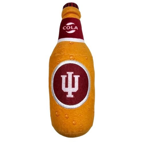 NCAA Indiana Hoosiers Bierflasche Plüsch Hund & Katze Quietschspielzeug – süßeste Stadion SODA Flasche Snack Plüschtier für Hunde & Katzen mit innerem Quietscher & schönem Fußball/Basketball Team NCAA Indiana Hoosiers Bierflasche Plüsch Hund & Katze Quietschspielzeug – süßeste Stadion SODA Flasche Snack Plüschtier für Hunde & Katzen mit innerem Quietscher & schönem Fußball/Basketball Team von Pets First