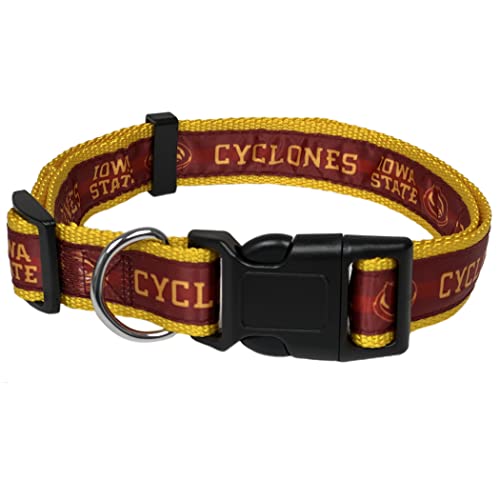 NCAA PET Collar Iowa State Cyclones Hundehalsband, großes Collegiate Team Halsband für Hunde & Katzen Ein sportliches, glänzendes und farbenfrohes Katzenhalsband und Hundehalsband, lizenziert von The NCAA PET Collar Iowa State Cyclones Hundehalsband, großes Collegiate Team Halsband für Hunde & Katzen Ein sportliches, glänzendes und farbenfrohes Katzenhalsband und Hundehalsband, lizenziert von The von Pets First