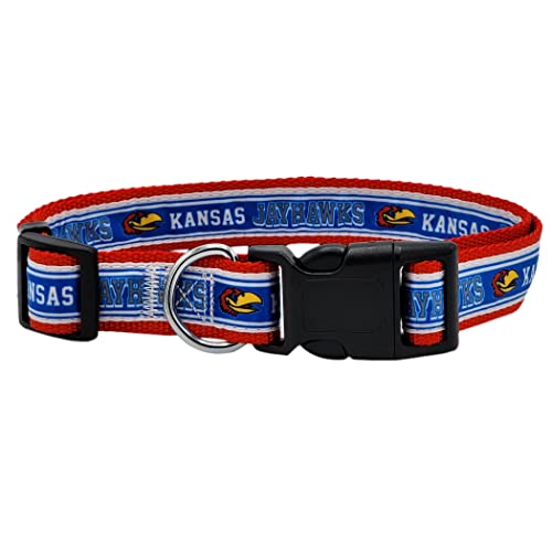 NCAA PET Halsband, Kansas Jayhawks Hundehalsband, Größe S, College-Teamhalsband für Hunde und Katzen EIN glänzendes und farbenfrohes Hunde- und Katzenhalsband, lizenziert von der NCAA NCAA PET Halsband, Kansas Jayhawks Hundehalsband, Größe S, College-Teamhalsband für Hunde und Katzen EIN glänzendes und farbenfrohes Hunde- und Katzenhalsband, lizenziert von der NCAA von Pets First