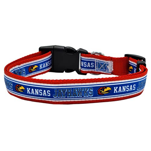 NCAA PET Halsband Kansas Jayhawks Hundehalsband, Größe L, College-Team-Halsband für Hunde und Katzen EIN glänzendes und farbenfrohes Hunde- und Katzenhalsband, lizenziert von der NCAA NCAA PET Halsband Kansas Jayhawks Hundehalsband, Größe L, College-Team-Halsband für Hunde und Katzen EIN glänzendes und farbenfrohes Hunde- und Katzenhalsband, lizenziert von der NCAA von Pets First