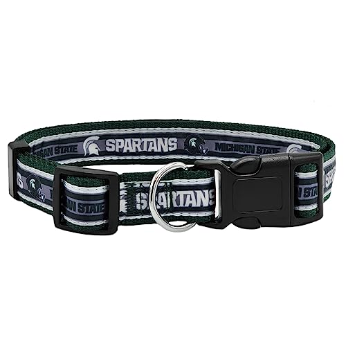 NCAA PET Halsband Michigan State Spartans Hundehalsband, Größe SmallCollege Team-Halsband für Hunde und Katzen EIN glänzendes und farbenfrohes Hunde- und Katzenhalsband, lizenziert von der NCAA NCAA PET Halsband Michigan State Spartans Hundehalsband, Größe SmallCollege Team-Halsband für Hunde und Katzen EIN glänzendes und farbenfrohes Hunde- und Katzenhalsband, lizenziert von der NCAA von Pets First