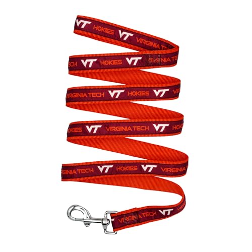 NCAA PET Leash Virginia Tech Hokies Hundeleine, große College-Sport-Team-Leine für Hunde und Katzen Eine glänzende und farbenfrohe Katzenleine und Hundeleine, lizenziert von der NCAA NCAA PET Leash Virginia Tech Hokies Hundeleine, große College-Sport-Team-Leine für Hunde und Katzen Eine glänzende und farbenfrohe Katzenleine und Hundeleine, lizenziert von der NCAA von Pets First