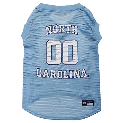 NCAA Pet Apparals Basketball-Trikot für Hunde und Katzen, erhältlich in 50+ Collegiate Teams und 7 Größen, NCAA Basketball-Trikot, Small, North Carolina Tar Heels NCAA Pet Apparals Basketball-Trikot für Hunde und Katzen, erhältlich in 50+ Collegiate Teams und 7 Größen, NCAA Basketball-Trikot, Small, North Carolina Tar Heels von Pets First