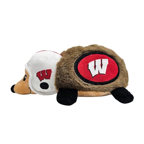 NCAA Wisconsin Badgers Plüsch Igelspielzeug für Hunde & Katzen, Cooles weiches Haustierspielzeug für Spaß und interaktives Spielen, Hundekauspielzeug mit Quietscher, Lizenziertes Hot Pet Spielzeug NCAA Wisconsin Badgers Plüsch Igelspielzeug für Hunde & Katzen, Cooles weiches Haustierspielzeug für Spaß und interaktives Spielen, Hundekauspielzeug mit Quietscher, Lizenziertes Hot Pet Spielzeug von Pets First