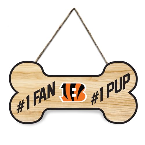 NFL Cincinnati Bengals #1 Fan #1 Welpe wasserdichtes Holz-Wandschild, sportliches Zaunschild, NFL Fußball-Fan, Hof-Dekoration für Hof, Zaun, Wände, drinnen und draußen mit Ihrem NFL Cincinnati Bengals #1 Fan #1 Welpe wasserdichtes Holz-Wandschild, sportliches Zaunschild, NFL Fußball-Fan, Hof-Dekoration für Hof, Zaun, Wände, drinnen und draußen mit Ihrem von Pets First