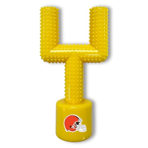 NFL Cleveland Browns Mega Chew Hard Nylon Speck Geschmack Hund Knochen Fußball Tor Post Chew Toy Interaktives Leckeres Fun Dog Chew Toy Unzerstörbar Stark und Langlebig Haustier Kauspielzeug Extra NFL Cleveland Browns Mega Chew Hard Nylon Speck Geschmack Hund Knochen Fußball Tor Post Chew Toy Interaktives Leckeres Fun Dog Chew Toy Unzerstörbar Stark und Langlebig Haustier Kauspielzeug Extra von Pets First