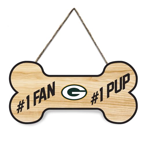 NFL Green Bay Packers #1 Fan #1 Welpe wasserdichtes Holzwandschild, sportliches Zaunschild, NFL-Fußball-Fan, Hof-Dekoration für Hof, Zaun, Wände, drinnen und draußen mit Ihrem NFL Green Bay Packers #1 Fan #1 Welpe wasserdichtes Holzwandschild, sportliches Zaunschild, NFL-Fußball-Fan, Hof-Dekoration für Hof, Zaun, Wände, drinnen und draußen mit Ihrem von Pets First