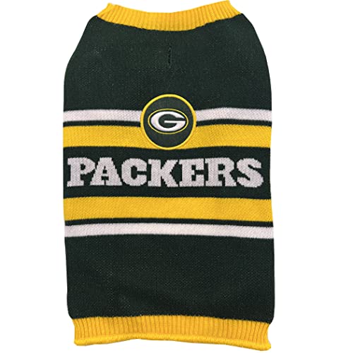 NFL Green Bay Packers Hundepullover, Größe L Warmer und gemütlicher Strickpullover mit NFL Team Logo, Bester Welpenpullover für große und kleine Hunde NFL Green Bay Packers Hundepullover, Größe L Warmer und gemütlicher Strickpullover mit NFL Team Logo, Bester Welpenpullover für große und kleine Hunde von Pets First