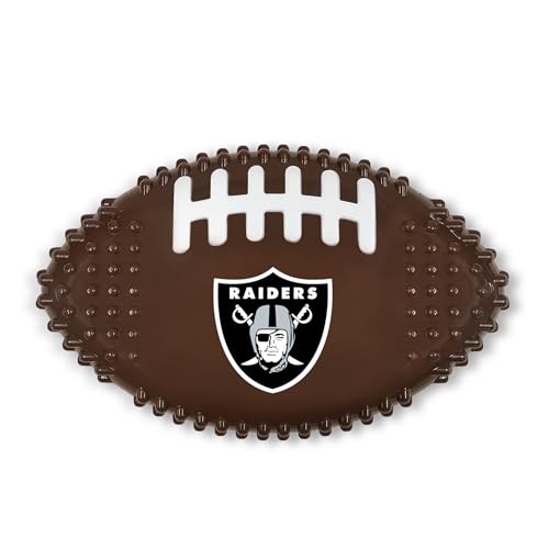NFL Las Vegas Raiders Mega-Kauspielzeug aus hartem Nylon mit Speckgeschmack, Fußball-Kauspielzeug, interaktives, leckeres Kauspielzeug für Hunde, unzerstörbar, stark, langlebig, Kauspielzeug, robustes NFL Las Vegas Raiders Mega-Kauspielzeug aus hartem Nylon mit Speckgeschmack, Fußball-Kauspielzeug, interaktives, leckeres Kauspielzeug für Hunde, unzerstörbar, stark, langlebig, Kauspielzeug, robustes von Pets First
