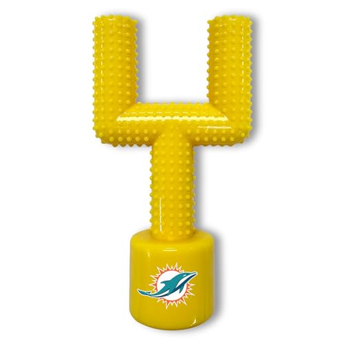 NFL Miami Dolphins Mega Chew Hard Nylon Speck Geschmack Hund Knochen Fußball Tor Post Chew Toy Interaktives Leckeres Fun Dog Chew Toy Unzerstörbar Stark und Langlebig Haustier Kauspielzeug Extra NFL Miami Dolphins Mega Chew Hard Nylon Speck Geschmack Hund Knochen Fußball Tor Post Chew Toy Interaktives Leckeres Fun Dog Chew Toy Unzerstörbar Stark und Langlebig Haustier Kauspielzeug Extra von Pets First