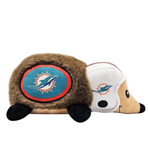 NFL Miami Dolphins Plüsch Igel Spielzeug für Hunde & Katzen, Cooles weiches Haustier Spielzeug für Spaß und interaktives Spielen, Hund Kauspielzeug mit Quietscher, Lizenziertes Hot Pet Spielzeug NFL Miami Dolphins Plüsch Igel Spielzeug für Hunde & Katzen, Cooles weiches Haustier Spielzeug für Spaß und interaktives Spielen, Hund Kauspielzeug mit Quietscher, Lizenziertes Hot Pet Spielzeug von Pets First