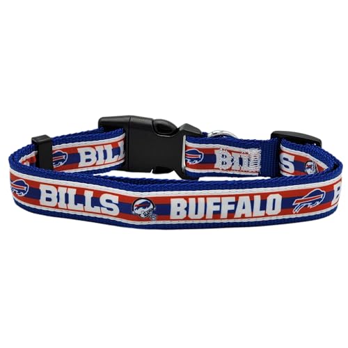 Pets First Hundehalsband, NFL, Buffalo Bills lizenziert, klein, strapazierfähig, robust und langlebig, erhältlich in 32 Fußballmannschaften und 4 Größen von Pets First