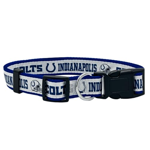 Pets First Hundehalsband mit NFL-Lizenzprodukt, Indianapolis Colts, Größe XL, strapazierfähig, robust und langlebig, erhältlich in 32 Fußballmannschaften und 4 Größen von Pets First